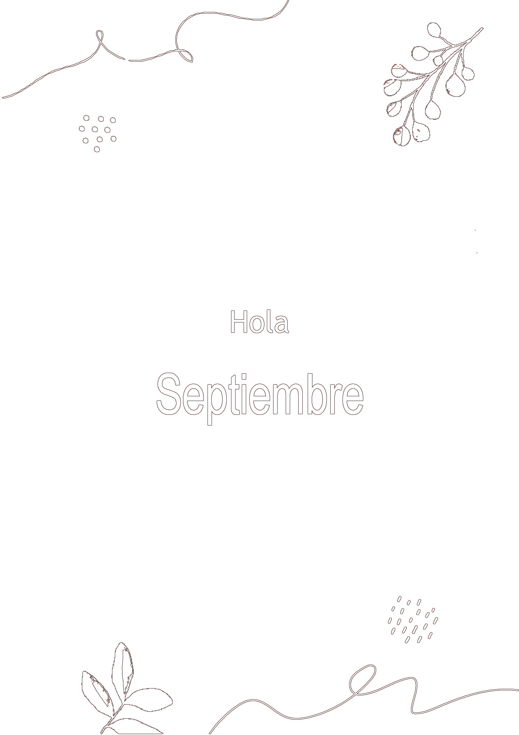 Portada Watercolorinsta - septiembre para colorear