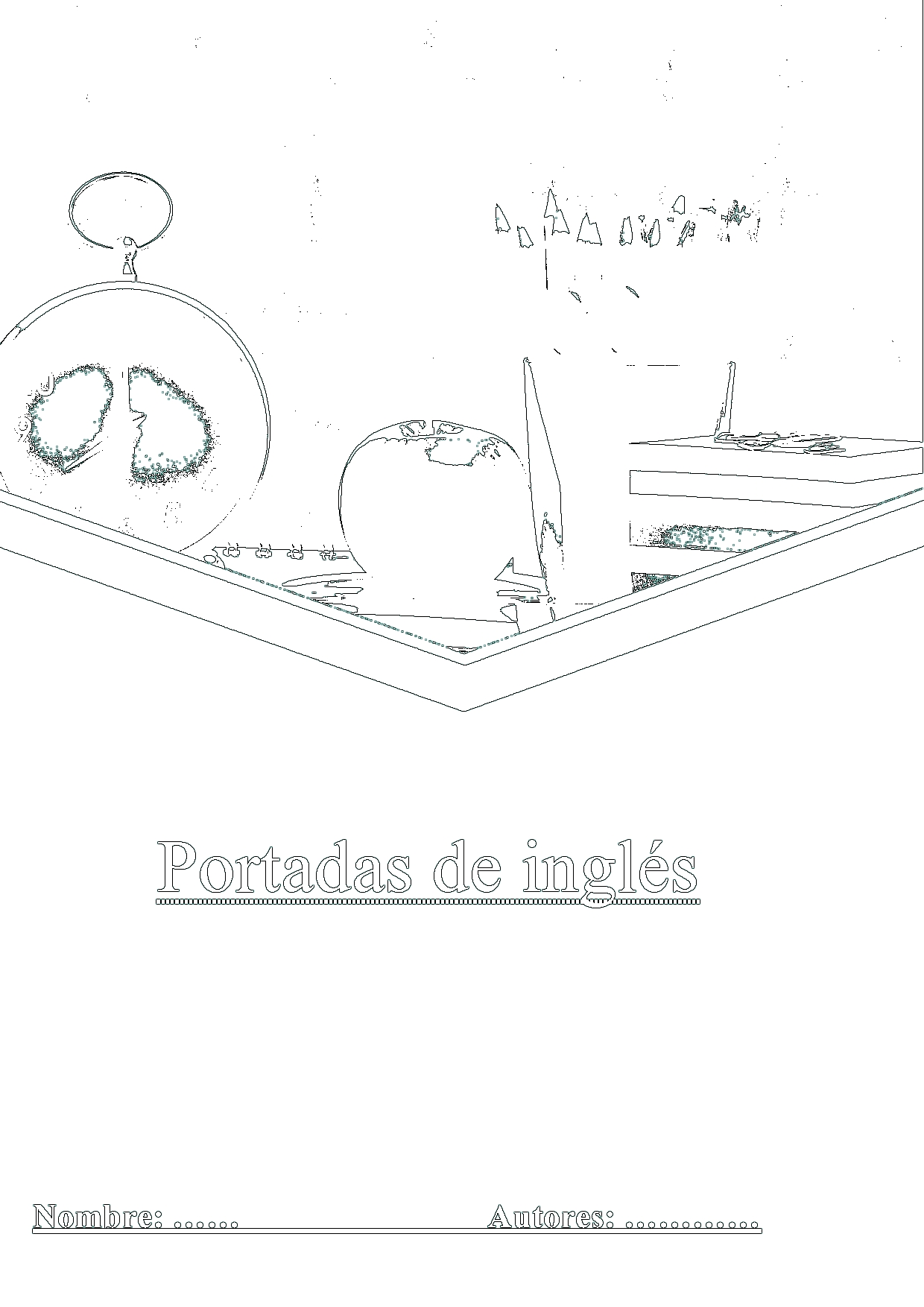 Portada greensagar - ingles para colorear