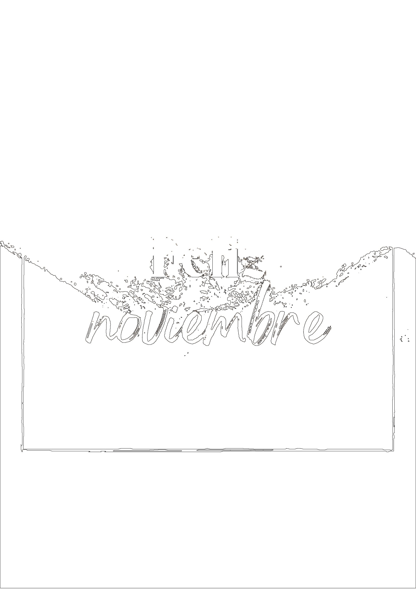 Portada holanovi - noviembre para colorear