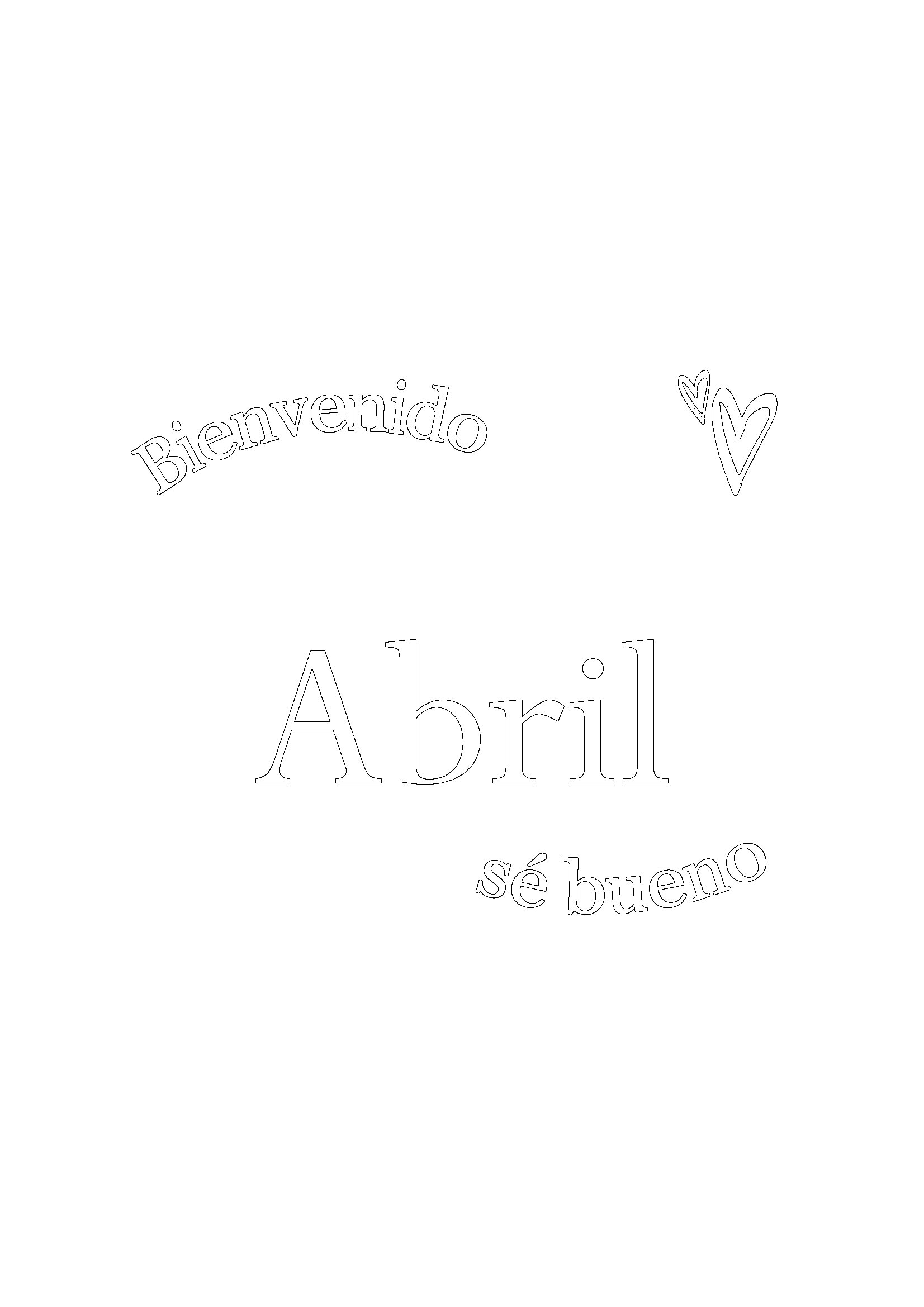 Portada pastelrosa - abril para colorear