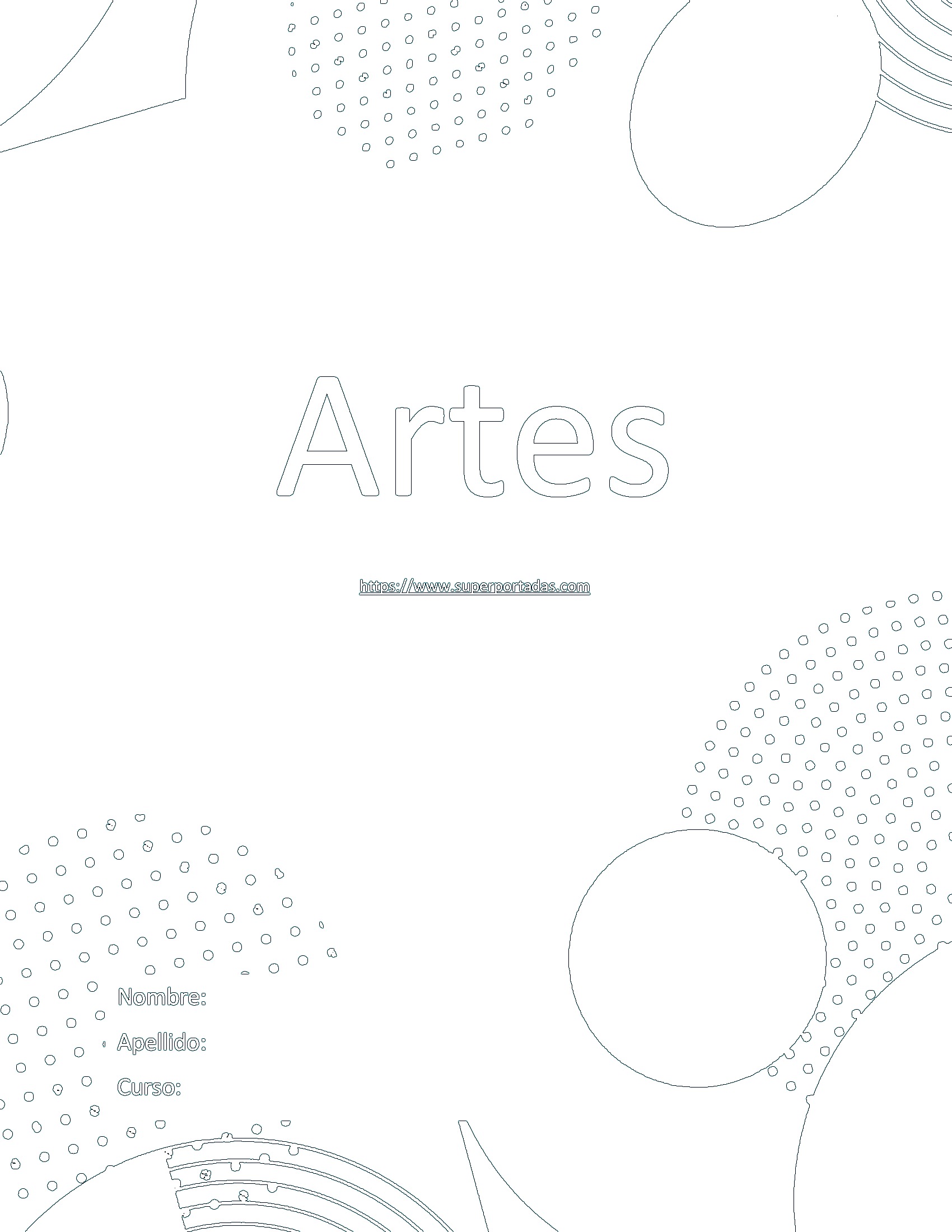 Portada puntos - artes para colorear