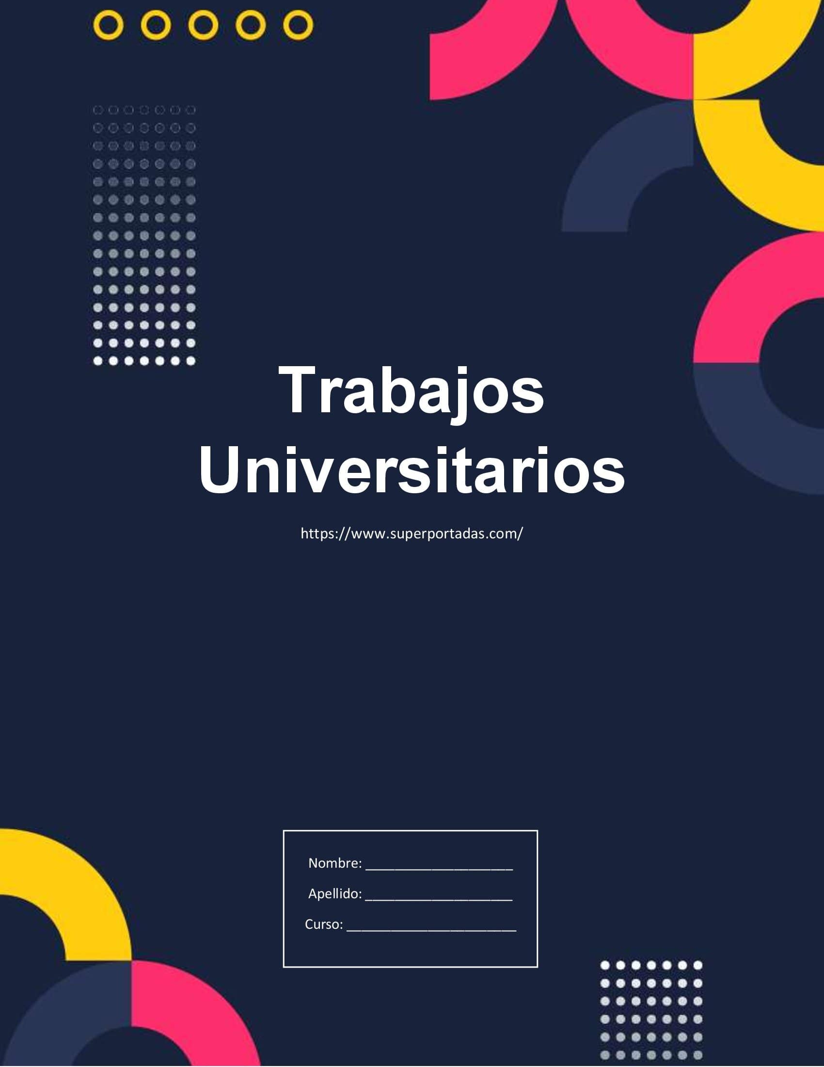Portadas para Trabajos Universitarios | Portadas Universitarias